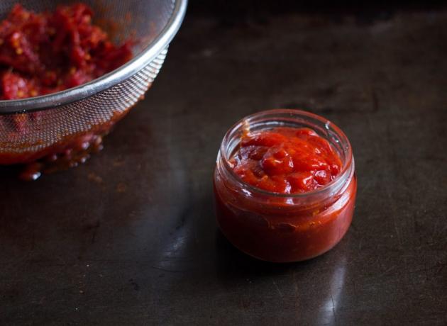 tomatenjam: het eindproduct