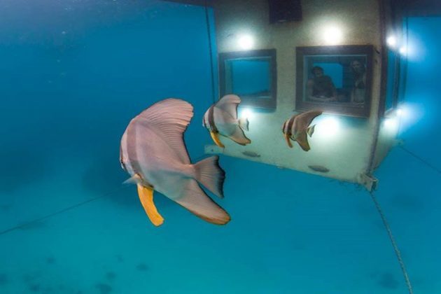 Onderwater hotelkamer The Manta Resort