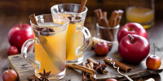 Alcoholvrije glühwein op het appelsap met een oranje: het beste recept