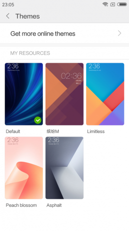Xiaomi redmi Opmerking 5a: thema's