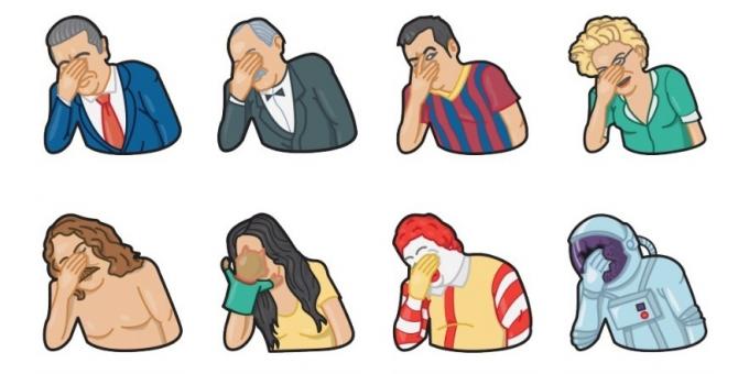 facepalm Stickers