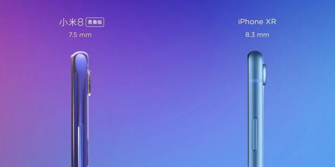 Xiaomi Mi 8 Lite: dikte
