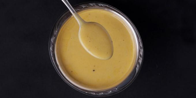Dieet sauzen: yoghurt dressing met mosterd