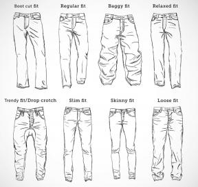 Hoe te jeans te kiezen: een wieg voor mannen