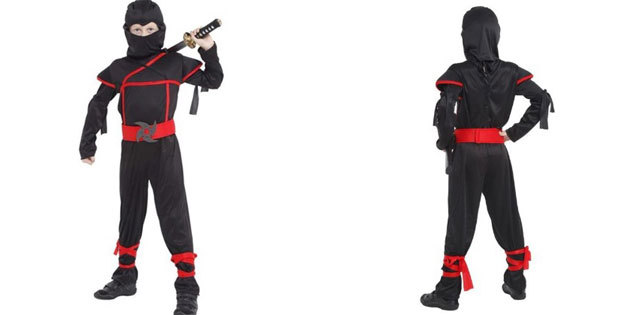 Ninja kostuum voor Halloween