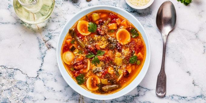 Minestrone met spek