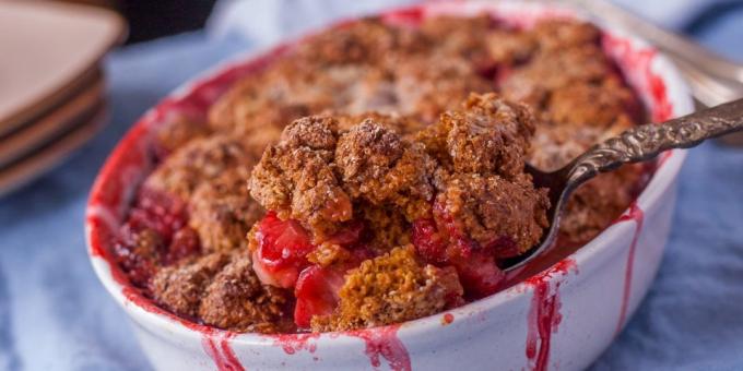 Recepten met aardbeien: Quick cake met aardbeien