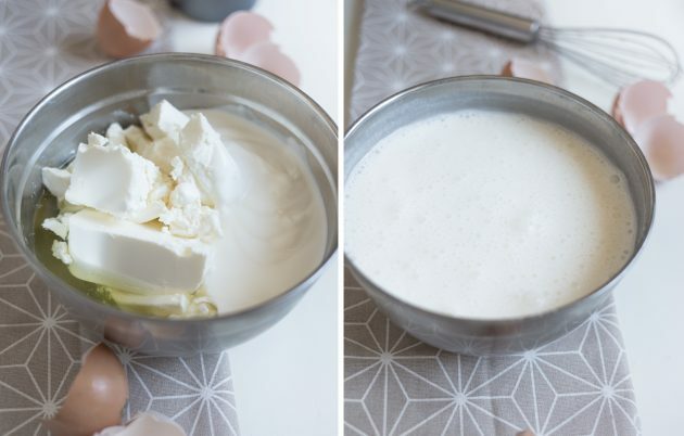 Eiwit Yoghurt Curd Casserole: Klop kaas, yoghurt, zoetstof en eiwitten samen