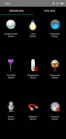 Overzicht Xiaomi redmi Toelichting 6 Pro: Sensoren