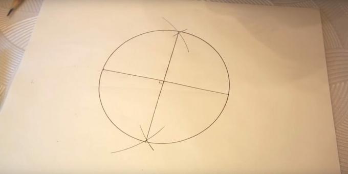 Hoe een vijfpuntige ster te tekenen: teken een cirkel