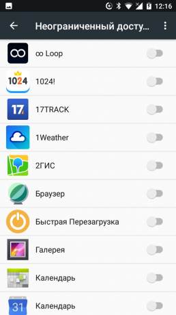 Android Nougat: data energiebesparende modus