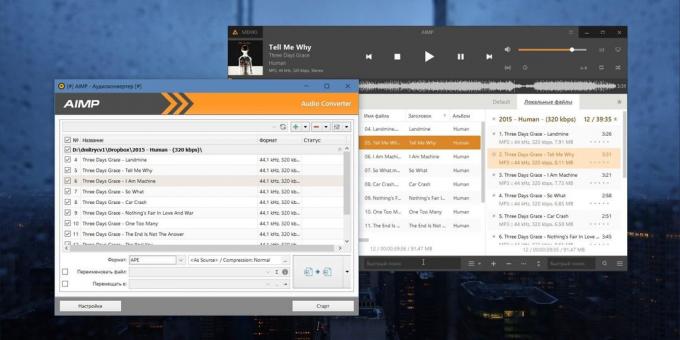 Audio Converter voor Windows, MacOS en Linux: AIMP