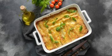 Cannelloni met kipgehakt met bechamelsaus