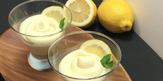 Wat te koken met citroen: Lemon crème mousse