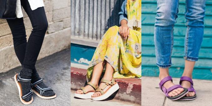 Damesschoenen: Sandals Teva stijl