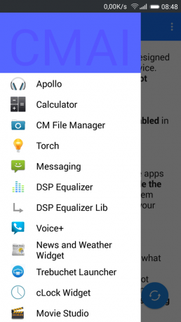 CM App Installer lijst