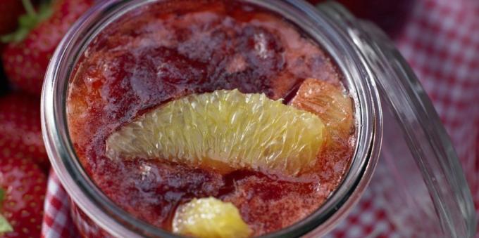 Aardbeienjam: Jam van aardbeien en sinaasappelen