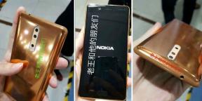 Het netwerk heeft foto's van de gouden-koper Nokia 8