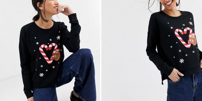 Kerstmis sweater met luiaards