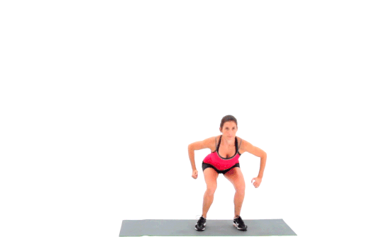 7-minuten durende workout: squat jump