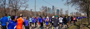 De grandioze Moskou Marathon is op de weg