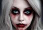 Make-up voor Halloween: 10 mooie verschrikkelijk ideeën