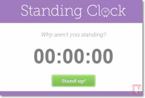 StandingClock: time tracking in een staande positie