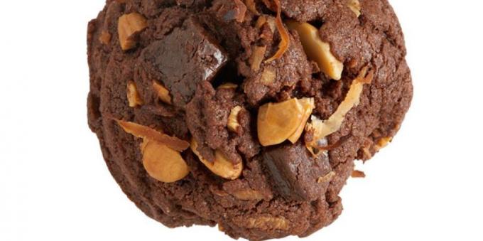 Chocolade koekjes met kokos en noten
