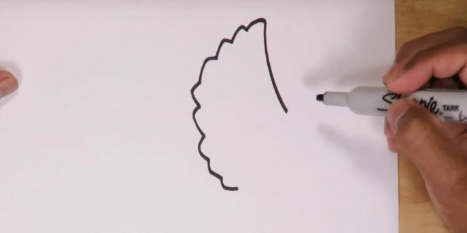 Hoe een Triceratops te tekenen: begin met het tekenen van het hoofd