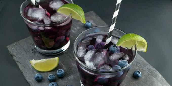 Blueberry mojito met wodka