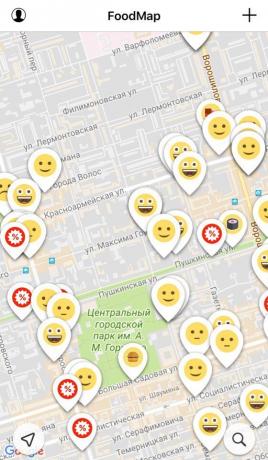 FoodMap: Zoeken vestigingen in een andere stad