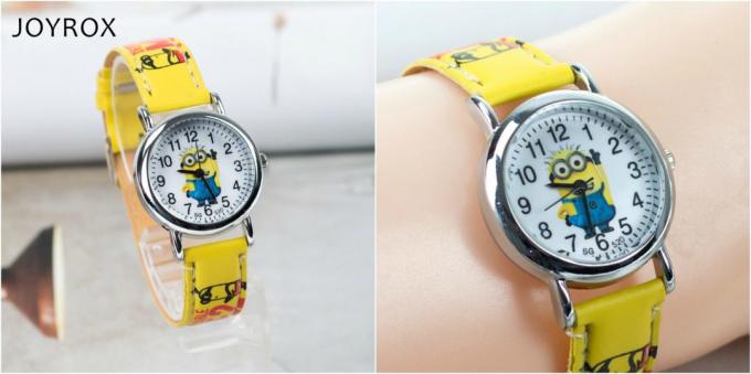 Kinderen horloges: quartz horloge met minions