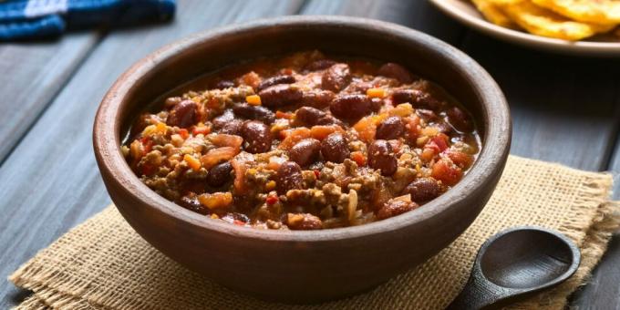 Chili con carne met kalkoen