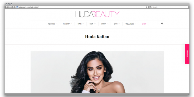 Huda Kattan (website)