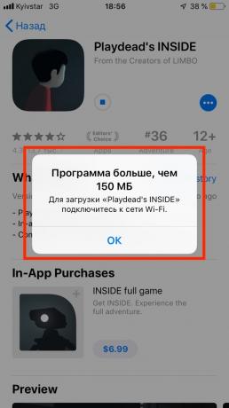 Hoe te downloaden op de iPhone, elke applicatie of spel zonder een Wi-Fi
