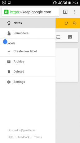 Google Keep: notities
