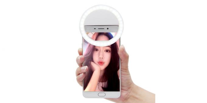 LED-ring selfie