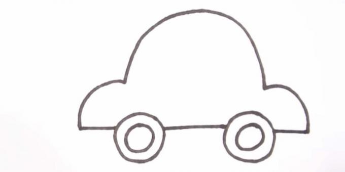 Hoe een auto te tekenen: maak het lichaam af