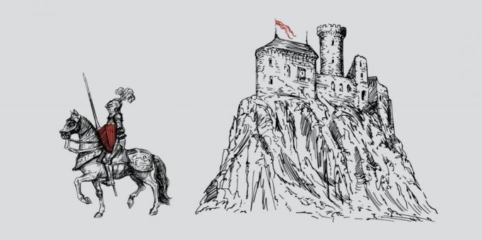 Visualisatie: verdere uitwerking schild metafoor - een middeleeuwse ridder