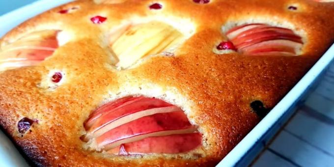 Meatless taart met appels aan de appelsap