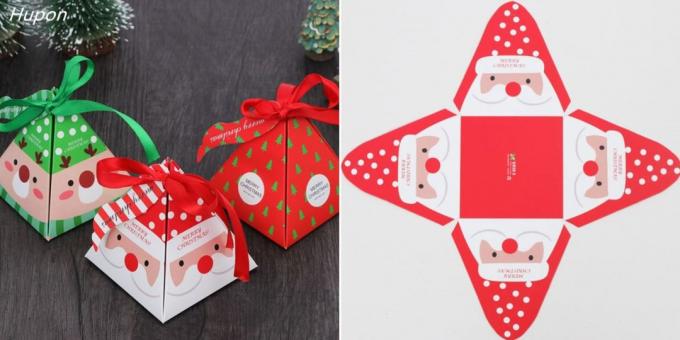 Gift Verpakking: kleine driehoekige doos