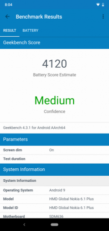 Review van de Nokia 6,1 Plus: Battery Test