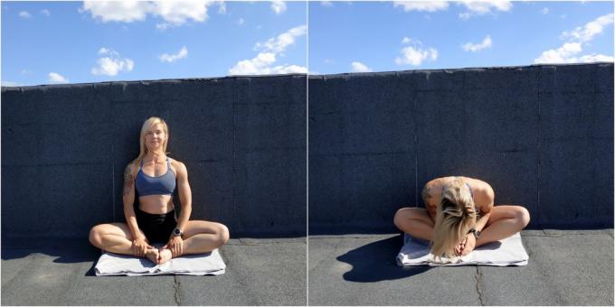 Simpele yoga-oefeningen: gebonden hoekhouding