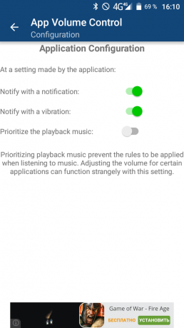 App Volume controle: aangepaste installatie geluid meldingen op Android
