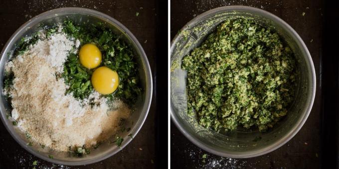 koteletten met broccoli: gehakt
