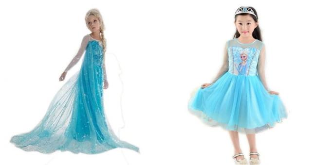 New Year kostuums voor kinderen: Prinses Elsa
