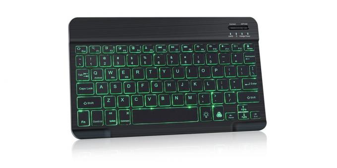 Draadloze toetsenborden: toetsenbord met RGB-achtergrondverlichting 