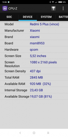 Xiaomi redmi 5 Plus: technische specificaties