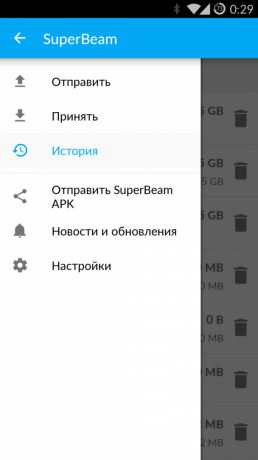 Hoe kan ik grote bestanden met Superbeam voor Android