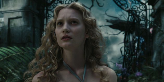 Still uit de film "Alice in Wonderland" in 2010